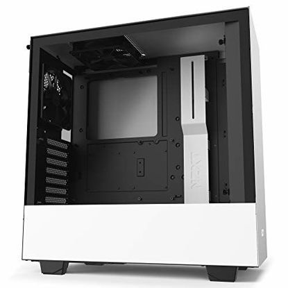 Picture of NZXT H510 - CA-H510B-W1 - Compact ATX Mid-Tower PC Gaming Case - Front I/O USB Type-C Port - Tempered Glass Side Panel - Cable Management System - Water-Cooling Ready - White/Black