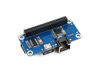 Picture of Ethernet/USB HUB HAT Expansion Board for Raspberry Pi 4 B/3 B+/3 B/2 B/Zero/Zero W/Zero WH, with 1 RJ45 10/100M Ethernet Port, 3 USB Ports Compatible with USB2.0/1.1