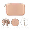 Picture of Canboc Carrying Case for MacBook Air Pro Charger MagSafe/MagSafe 2 Power Adapter, iPhone 12/12 Pro MagSafe Charger, USB C Hub, Type C Hub, USB Multiport Adapter, Hard EVA Shockproof Pouch, Rose Gold