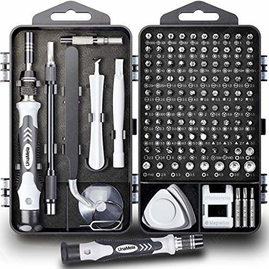 Picture of 122 in 1 Professional Laptop Repair Screwdriver Set, Precision PC, Computer Repair Kit, with 101 Magnetic Bit and 21 Practical Repair Tools, Suitable for MacBook, Tablet, PS4, Xbox Controller Repair