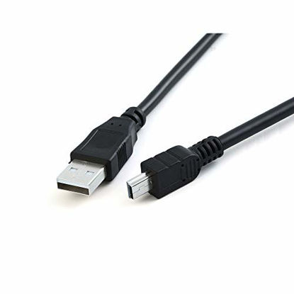 Picture of USB Charger Cable Cord Compatible Texas Instruments TI-Nspire CX, TI-Nspire CX CAS, TI 84 Plus C Silver Edition and TI 84 Plus CE Graphing Calculators 5FT Charging Cord