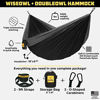 Picture of Wise Owl Outfitters Hammock for Camping Single & Double Hammocks Gear for The Outdoors Backpacking Survival or Travel - Portable Lightweight Parachute Nylon SO Charcoal Rose