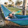 Picture of Wise Owl Outfitters Hammock Camping Double & Single with Tree Straps - USA Based Hammocks Brand Gear, Indoor Outdoor Backpacking Survival & Travel, Portable DO Gn/Blu