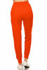 Picture of Leggings Depot JGA128-ORANGE-L Solid Jogger Track Pants w/Pockets, Large