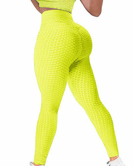 YAMOM High Waist Butt Lifting Anti Cellulite Workout Leggings for