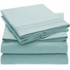 Picture of Mellanni Bed Sheet Set - Brushed Microfiber 1800 Bedding - Wrinkle, Fade, Stain Resistant - 4 Piece (Queen, Baby Blue)