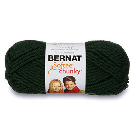 Picture of Bernat Softee Chunky Yarn, 3.5 Oz, Gauge 6 Super Bulky, Dark Green