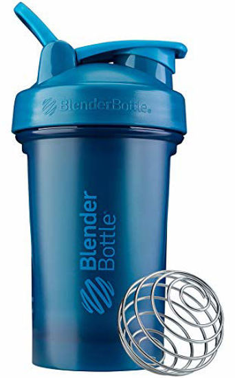 Blender Bottle Classic 45 oz. Shaker Mixer Cup with Loop Top - Ocean Blue 