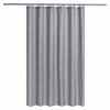 Picture of Fabric Shower Curtain or Liner with Magnets - Hotel Quality, Machine Washable, Water Repellent - Gray, 72x72