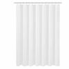 Picture of N&Y HOME Large Fabric Shower Curtain Liner 84 x 78 inches, Hotel Quality, Washable, Water Repellent, White Bathroom Curtains with Grommets, 84x78