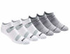 Picture of Saucony Men's Multi-Pack Mesh Ventilating Comfort Fit Performance No-Show Socks, Grey Fashion (6 Pairs), Shoe Size: 8-12