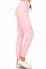 Picture of Leggings Depot JGA128-PINK-M Solid Jogger Track Pants w/Pockets, Medium