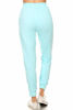 Picture of Leggings Depot JGA128-SKYBLUE-S Solid Jogger Track Pants w/Pockets, Small