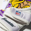 Picture of Franklin Sports Minnesota Vikings Youth NFL Football Receiver Gloves - Receiver Gloves for Kids - NFL Team Logos and Silicone Palm - Youth S/XS Pair