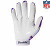 Picture of Franklin Sports Minnesota Vikings Youth NFL Football Receiver Gloves - Receiver Gloves for Kids - NFL Team Logos and Silicone Palm - Youth S/XS Pair