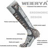 Picture of WEIERYA Ski Socks 2 Pairs Pack for Skiing, Snowboarding, Cold Weather, Winter Performance Socks (Retro Grey 2 Pairs, X-Large)