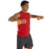 Picture of SPRI Vinyl Dumbbells, Set of 2, 10-Pound (Orange)