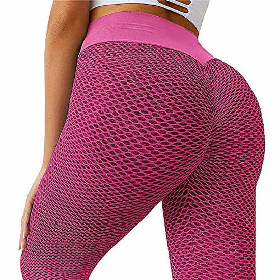Famous TikTok Leggings Yoga Pants for Women High Waist Tummy Control Booty  Bubble Hip Lifting Running Workout Tights Gray