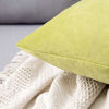 Picture of MIULEE Pack of 2 Velvet Pillow Covers Decorative Square Pillowcase Soft Solid Cushion Case for Sofa Bedroom Car 18 x 18 Inch Chartreuse Green