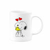 Picture of Charlie Brown Peanuts Snoopy and Woodstock Love Coffee Mug | 11 ounce cup | Serenity Home Goods | Cute Gift