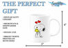 Picture of Charlie Brown Peanuts Snoopy and Woodstock Love Coffee Mug | 11 ounce cup | Serenity Home Goods | Cute Gift