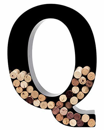 Picture of Wine Cork Holder - Metal Monogram Letter (Q)