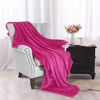 Picture of Exclusivo Mezcla Flannel Fleece Velvet Plush Soft Throw Blanket - 50" x 60" (Fushcia)