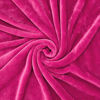 Picture of Exclusivo Mezcla Flannel Fleece Velvet Plush Soft Throw Blanket - 50" x 60" (Fushcia)