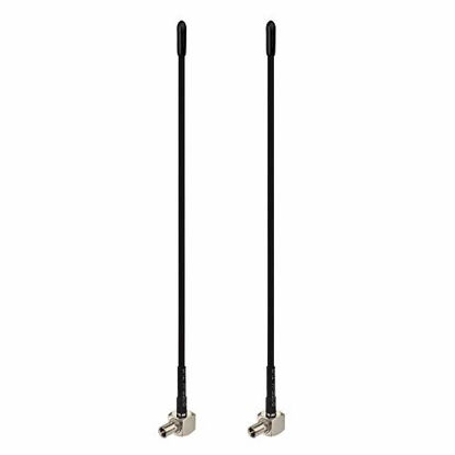 Picture of Bingfu 4G LTE Antenna Mini Soft Whip TS9 Antenna (2-Pack) Compatible with Verizon AT&T T-Mobile Sprint 4G LTE Mobile Hotspot MiFi Router Cellular Mobile Broadband Modem USB Modem Dongle Adapter