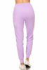 Picture of Leggings Depot JGA128-LILAC-L Solid Jogger Track Pants w/Pockets, Large