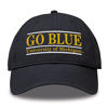 Picture of The Game NCAA Michigan Wolverines Bar Design Twill Hat, Navy, Adjustable