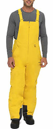 Picture of Arctix Men's Essential Insulated Bib Overalls, Bamboo Yellow, Large (36-38W 30L)