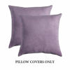 Picture of MIULEE Pack of 2 Velvet Pillow Covers Decorative Square Pillowcase Soft Solid Cushion Case for Sofa Bedroom Car 24 x 24 Inch 60 x 60 cm Violet