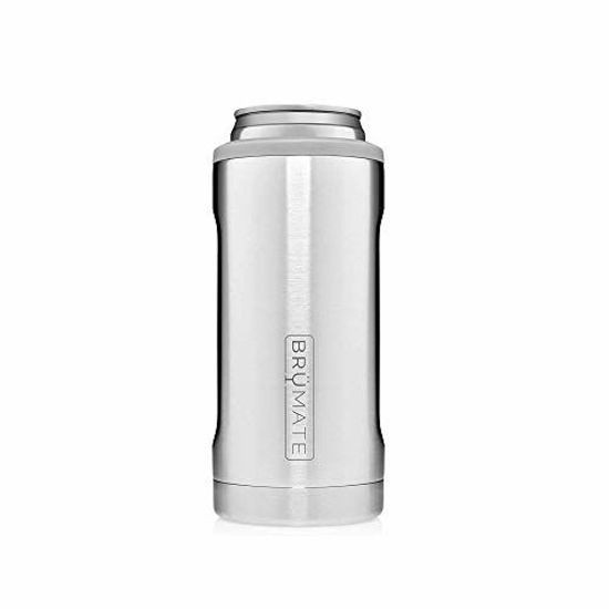 Picture of BrüMate Hopsulator Slim Double-Walled Stainless Steel Insulated Can Cooler for 12 Oz Slim Cans (Stainless)