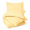 Picture of Nestl Duvet Cover 3 Piece Set - Ultra Soft Double Brushed Microfiber Hotel-Quality - Comforter Cover with Button Closure and 2 Pillow Shams, Vanilla Yellow - Full (Double) 80"x90"