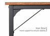 Picture of CubiCubi Study Computer Desk 32" Home Office Writing Small Desk, Modern Simple Style PC Table, Black Metal Frame, Rustic Brown