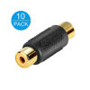 Picture of Electop 10 Pack Audio Video Gold RCA Female to Female Coupler Adapter