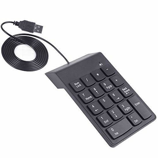 Picture of Numeric Keypad,USB Numeric Keypad,Kadaon USB 18 Key Number Numeric Keypad Keyboard for Laptop/Notebook PC Computer