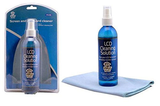 Picture of Computer LCD Screen Cleaning Kit - 207ml Cleaner Solution Spray Plus a Cleaning Cloth, Tool Cleans Phone, Keyboard, Laptop Surface, Plasma Flat TV Monitor, Macbook, Kindle, iPad, iPhone - Pyle PCL106