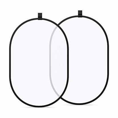 Picture of Neewer Photography Studio Lighting Reflector Pop-Out Foldable Soft Diffuser Disc Panel with Carrying Case for Studio and Outdoor Portrait, Product Photography,Video Shooting (39.4 x 59 inches)
