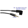 Picture of PHOLSY 2.5mm S6 Off-Camera Remote Cable for Sony a77M2, a99M2, a99, a77, a67, a65, a57, a55, a900, a850, a700, a580, a560, a550, a500, a450, a300, Replaces Sony RM-L1AM Cable