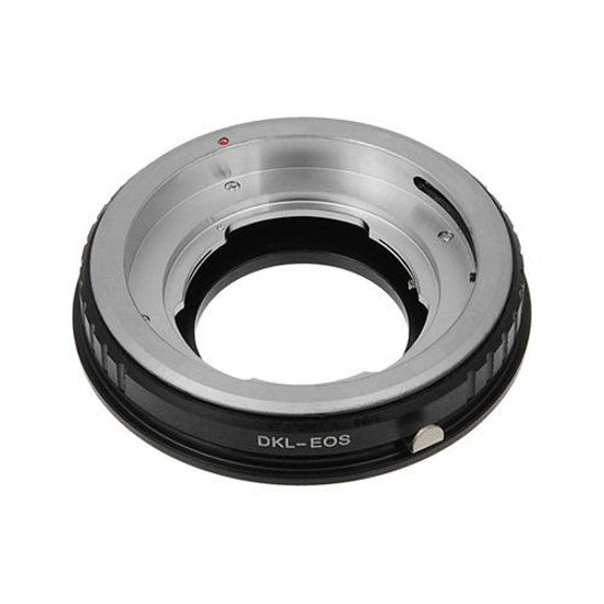 Picture of Fotodiox Lens Mount Adapter, Voigtlander Bessamatic Retina DKL lens to Canon EOS Camera, fits Canon EOS 1D, 1DS, Mark II, III, IV, 1DC, 1DX, D30, D60, 10D, 20D, 20DA, 30D, 40D, 50D, 60D, 60DA, 5D, Mark II, Mark III, 7D, Rebel XT, XTi, XSi, T1, T1i, T2i, T