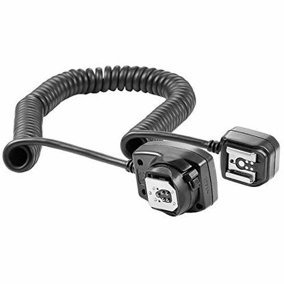 Picture of Neewer 4.9 feet/1.5 m TTL Off Camera Flash Speedlite Cord for Canon EOS 5D Mark II III,6D,5D,7D,60D,50D,40D,30D,300D, 100D,350D,400D,450D,500D,550D,600D,650D,700D,1000D,1100D