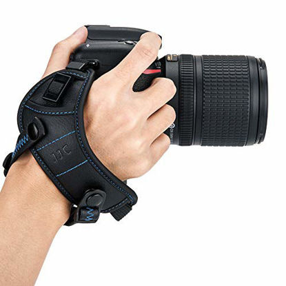 Picture of JJC Deluxe DSLR Camera Hand Strap with Quick Release Plate for Canon EOS 90D 80D 70D 77D 60D 6D Mark II 7D Mark II 5D Mark IV III 5Ds R 1Dx Mark II EOS Rebel T8i T7i T6i T5i T7 T6 SL3 SL2 & More DSLR