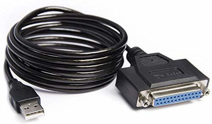 Picture of Sabrent USB 2.0 to DB25 IEEE-1284 Parallel Printer Cable Adapter [HEXNUT Connectors] (CB-1284)