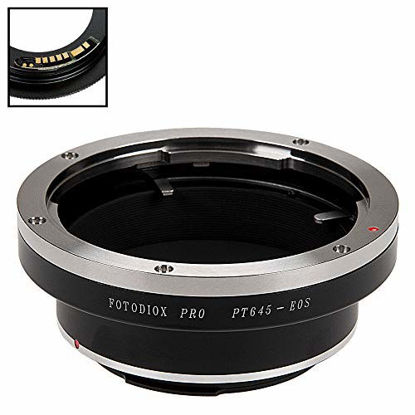 Picture of Fotodiox Pro Lens Mount Adapter Compatible with Pentax 645 (P645) Mount SLR Lens to Canon EOS (EF, EF-S) Mount D/SLR Camera Body - with Gen10 Focus Confirmation Chip