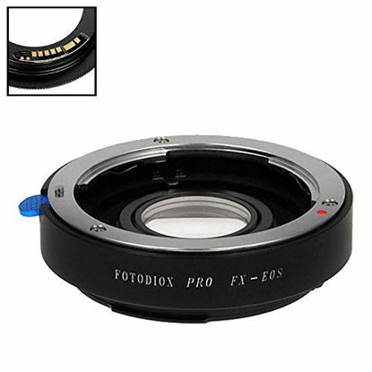 Picture of Fotodiox Pro Lens Mount Adapter Compatible with Fuji Fujica X-Mount 35mm (FX35) SLR Lens to Canon EOS (EF, EF-S) Mount D/SLR Camera Body - with Gen10 Focus Confirmation Chip