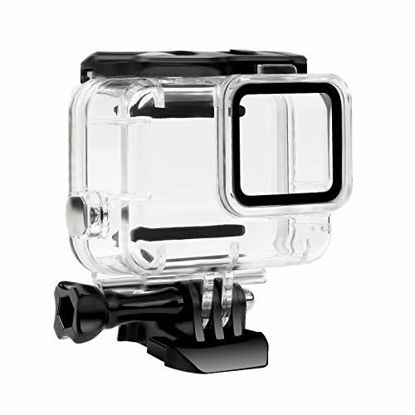 Picture of FitStill Waterproof Housing Case for GoPro Hero 7 White & Silver, Protective 45m Underwater Dive Case Shell with Bracket Accessories for Go Pro Hero7 Action Camera