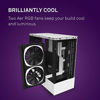 Picture of NZXT H510 Elite - CA-H510E-W1 - Premium Mid-Tower ATX Case PC Gaming Case - Dual-Tempered Glass Panel - Front I/O USB Type-C Port - Vertical GPU Mount - Integrated RGB Lighting - White/Black