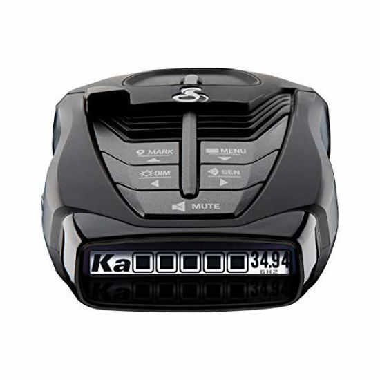 Picture of Cobra RAD 480i Laser Radar Detector - Long Range Detection, Bluetooth, iRadar App, LaserEye Front and Rear Detection, Next Gen IVT Filtering, Black